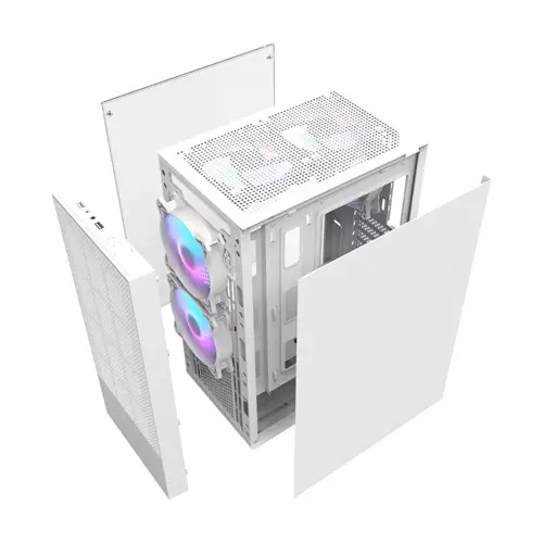 AIGO DARKFLASH A290 TEMPERED GLASS ATX CASE (WHITE)-gallery-2