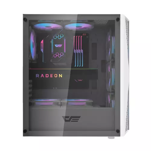 Aigo DarkFlash DK352 PLUS Tempered Glass ATX Case (WHITE)-gallery-3