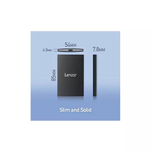 Lexar SL500 2TB Portable SSD - Black-gallery-1