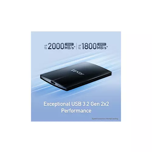 Lexar SL500 2TB Portable SSD - Black-gallery-2