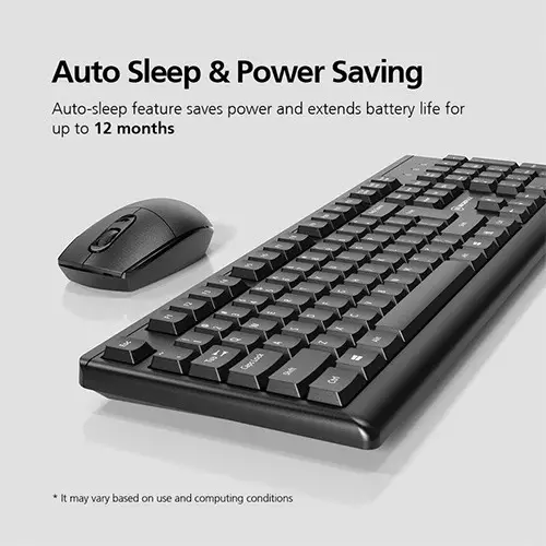 Micropack KM-205W 2.4G Wireless Mouse and Keyboard Combo-gallery-1