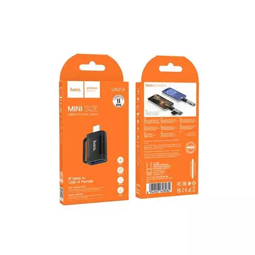 Hoco UA31A iPhone Male to USB female OTG Adapter Converter-gallery-3