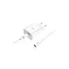 Hoco C76A Speed source PD3.0 EU Type-C output set White Wall charger with cable-gallery-1