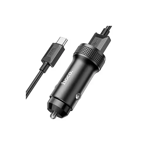 Hoco Z49A 18W Fast Charging Car Charger with Type C-gallery-1