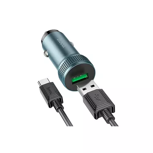 Hoco Z49A 18W Fast Charging Car Charger with Type C-gallery-2