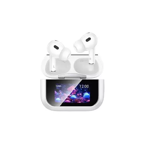Hoco EW79 ANC TWS Touch Screen White Earbuds-gallery-1