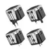 Hoco AC5 2USB + 1 Socket Universal Travel Charger-gallery-1