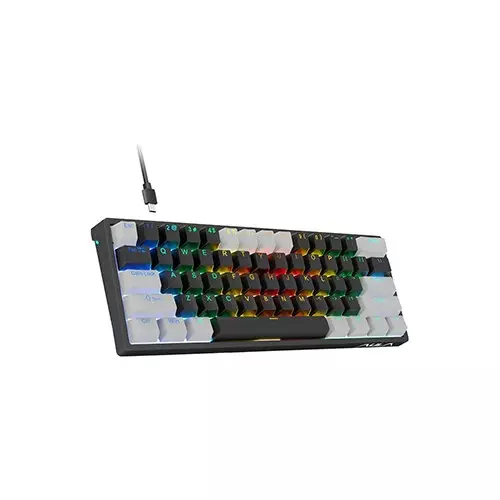 Aula F3261 RGB Hot Swap Blue Switch Wired Mechanical Gaming Keyboard (Gray Black)-gallery-1