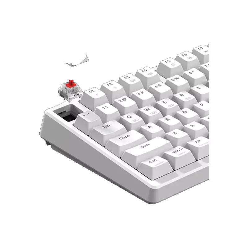 MONKA 3098 PRO TRI MODE RGB RED SWITCH HOTSWAPPABLE WHITE MECHANICAL KEYBOARD-gallery-1
