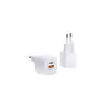 WIWU 33W GAN FAST CHARGER USB-C + QC3.0 POWER ADAPTER- WHITE-gallery-1
