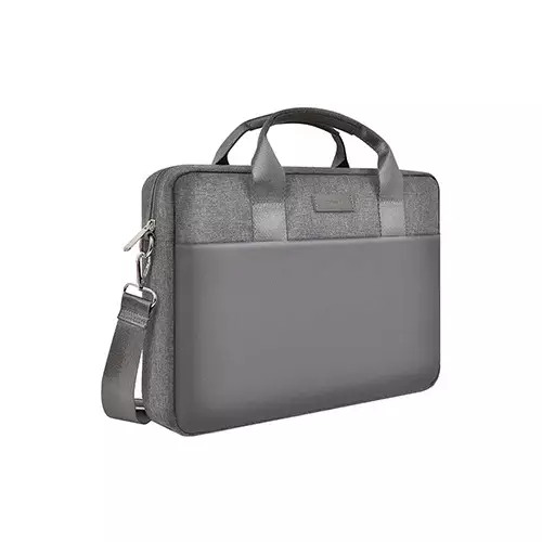 WIWU Minimalist 15.6-inch Gray Laptop Bag with Detachable Shoulder Strap-gallery-2