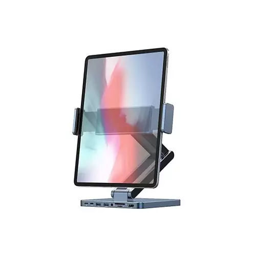 WIWU AH801 Aluminum Alloy Folding Tablet Stand with Docking Station-gallery-1