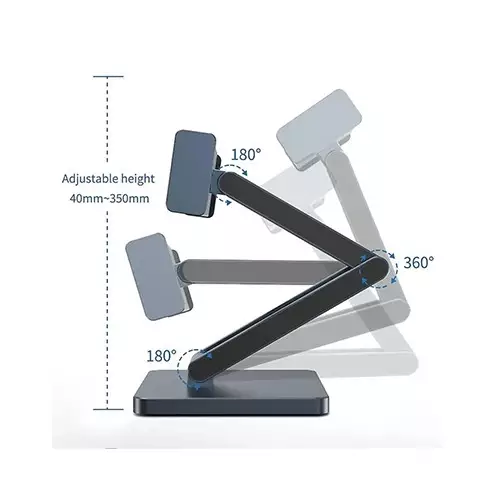 WIWU AH801 Aluminum Alloy Folding Tablet Stand with Docking Station-gallery-3