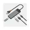 WiWU A431C Linker 4 in 1 USB-A & USB-C Gray Hub-gallery-3