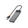 WiWU A431C Linker 4 in 1 USB-A & USB-C Gray Hub-gallery-4