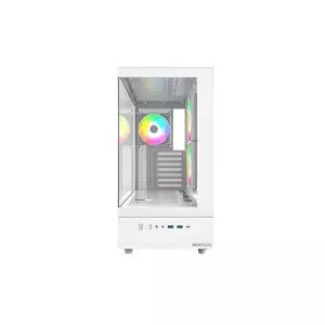 Montech XR Mid Tower ATX Desktop Gaming Case (White)-gallery-4
