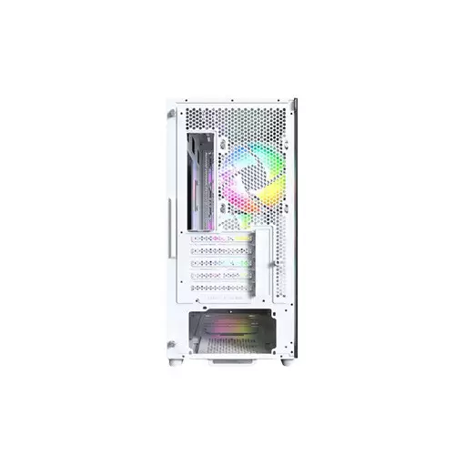 Montech X5M ARGB Mid-Tower Micro-ATX Gaming Case (White)-gallery-2