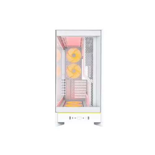 Montech HS02 PRO ATX Mid Tower Desktop Gaming Case (White)-gallery-3