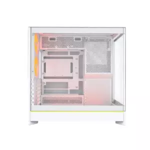 Montech HS02 PRO ATX Mid Tower Desktop Gaming Case (White)-gallery-2