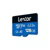 Lexar 633x High-Performance 128GB microSD Memory Card with Adapter-gallery-2