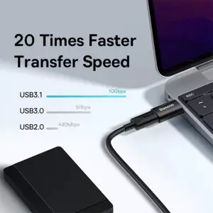 Baseus Ingenuity Series Mini USB-A 3.1 to USB Type-C OTG Converter-gallery-2
