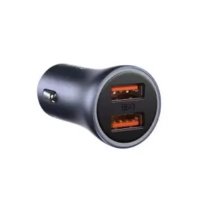 Baseus TZCCJD-A0G 40W Dual Port Mini Car Charger with Type-C Cable-gallery-1