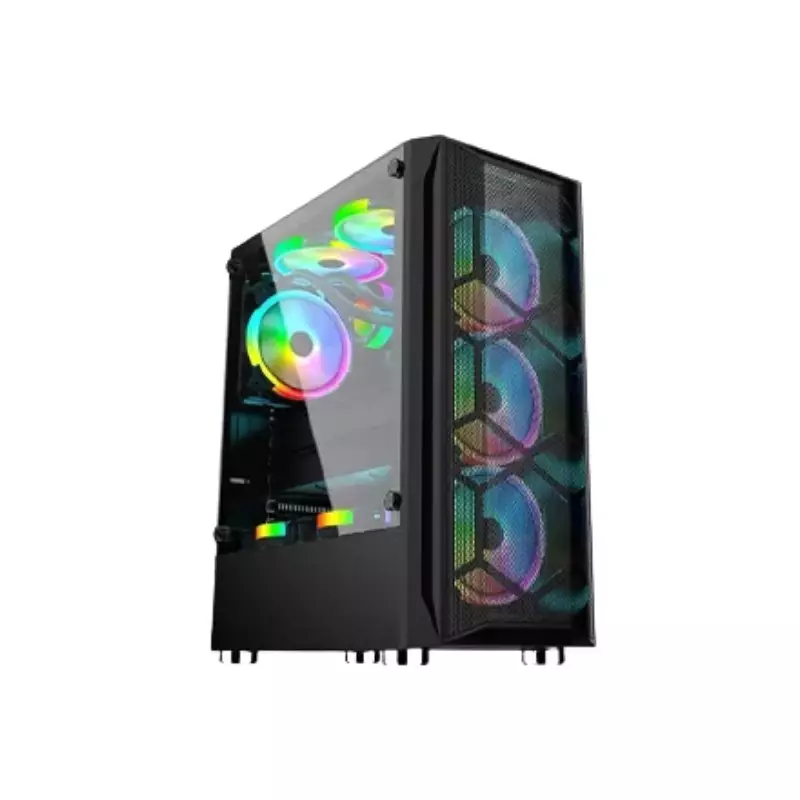 APTECH AP-8308B ARGB GAMING CASE (BLACK)-gallery-1