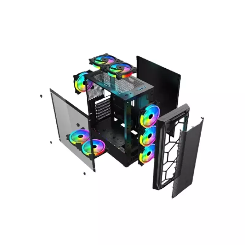 APTECH AP-8308B ARGB GAMING CASE (BLACK)-gallery-3