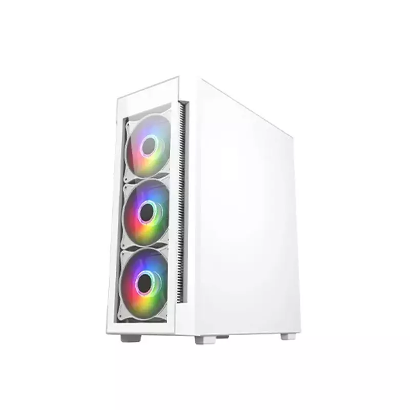 APTECH 195-02 GLASS WHITE GAMING CASE-gallery-1
