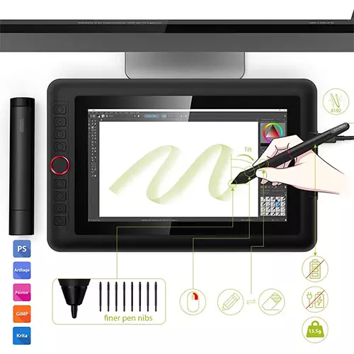 XP-PEN Artist 12 Pro Cheap 11.6-inch Fully Laminated Graphics Tablet-gallery-2