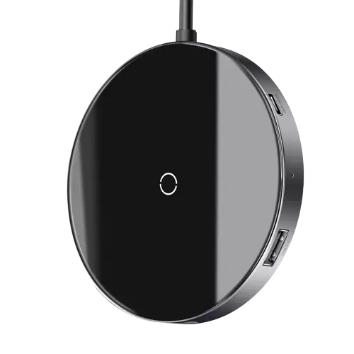 Baseus WXJMY-0G Circular Mirror Wireless Charger HUB-gallery-1