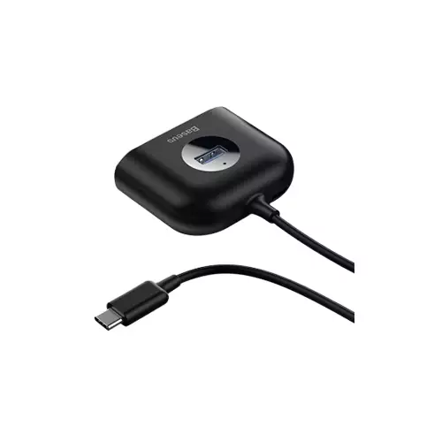 BASEUS CAHUB-BY01 SQUARE ROUND 4 IN 1 USB HUB ADAPTER-gallery-1