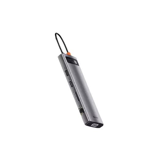 BASEUS CAHUB-CT0G METAL GLEAM SERIES 11-IN-1 TYPE-C MULTIFUNCTIONAL HUB DOCKING STATION-gallery-1