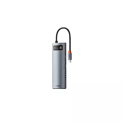 BASEUS CAHUB-CV0G METAL GLEAM SERIES 8-IN-1 MULTIFUNCTIONAL TYPE-C HUB-gallery-1