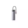 BASEUS CAHUB-CV0G METAL GLEAM SERIES 8-IN-1 MULTIFUNCTIONAL TYPE-C HUB-gallery-1