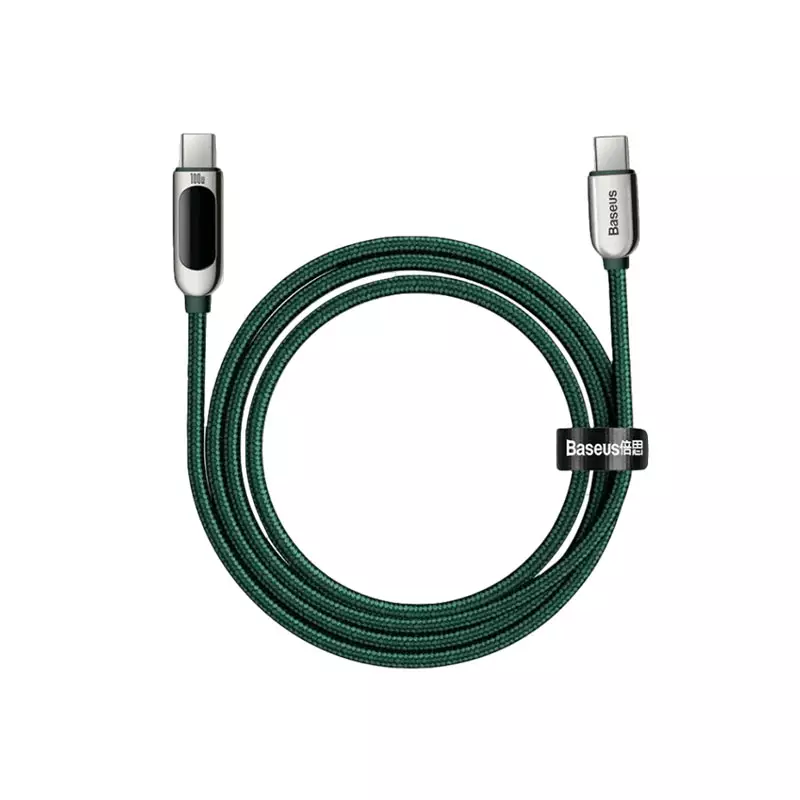BASEUS GREEN CATSK-B06 FAST CHARGING DATA CABLE TYPE-C