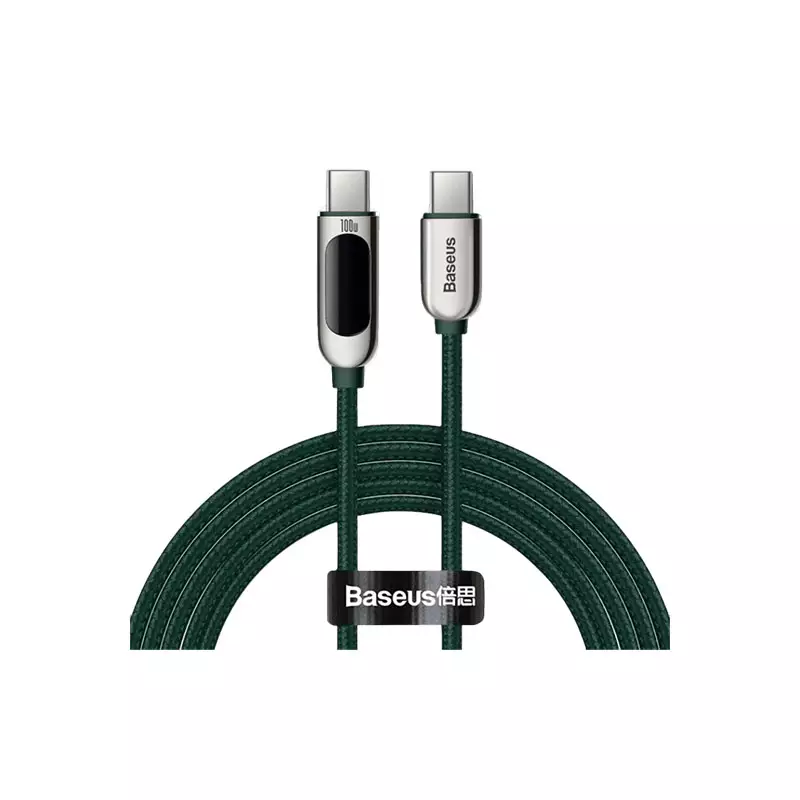 BASEUS GREEN CATSK-B06 FAST CHARGING DATA CABLE TYPE-C-gallery-1