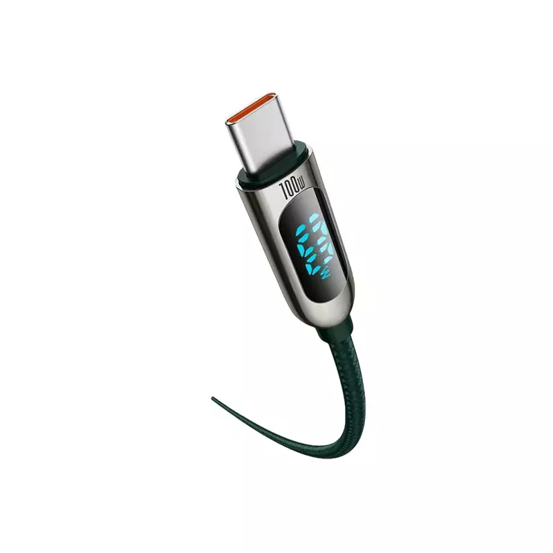 BASEUS GREEN CATSK-B06 FAST CHARGING DATA CABLE TYPE-C-gallery-2