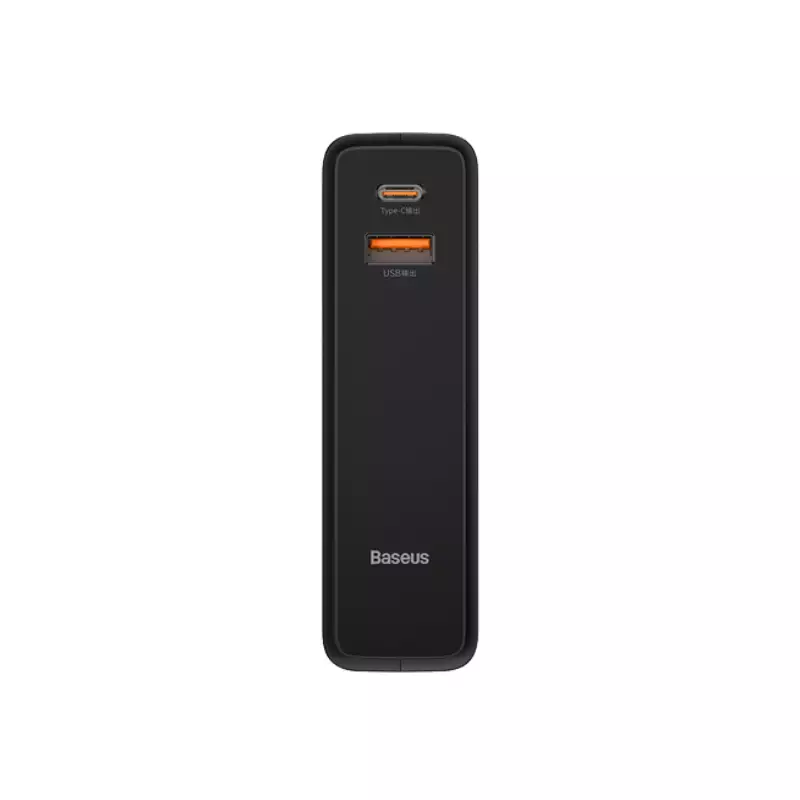 BASEUS 10000MAH POWER STATION 2 PD 20W POWER BANK & ADAPTER - BLACK-gallery-1