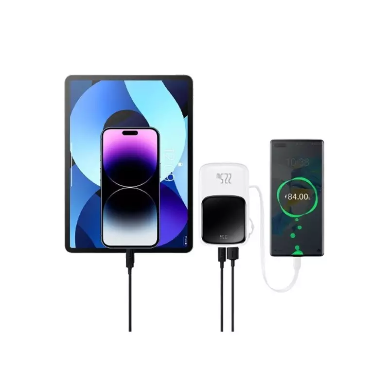 Baseus Qpow 10000mAh 22.5W fast charging power bank with Digital Display (white)-gallery-6