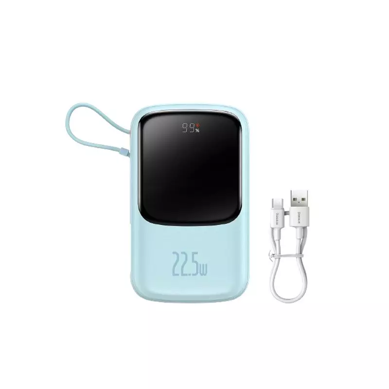Baseus Qpow 10000mAh 22.5W fast charging power bank with Digital Display (Blue)-gallery-3