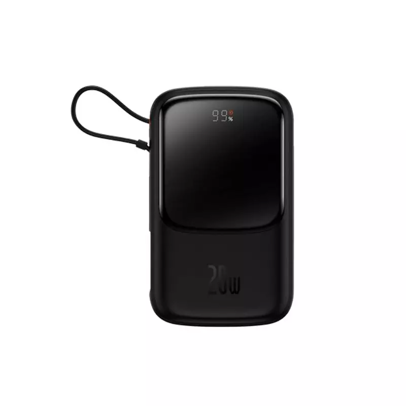 Baseus Qpow 10000mAh 20W Fast Charging Power Bank With Digital Display (Black)
