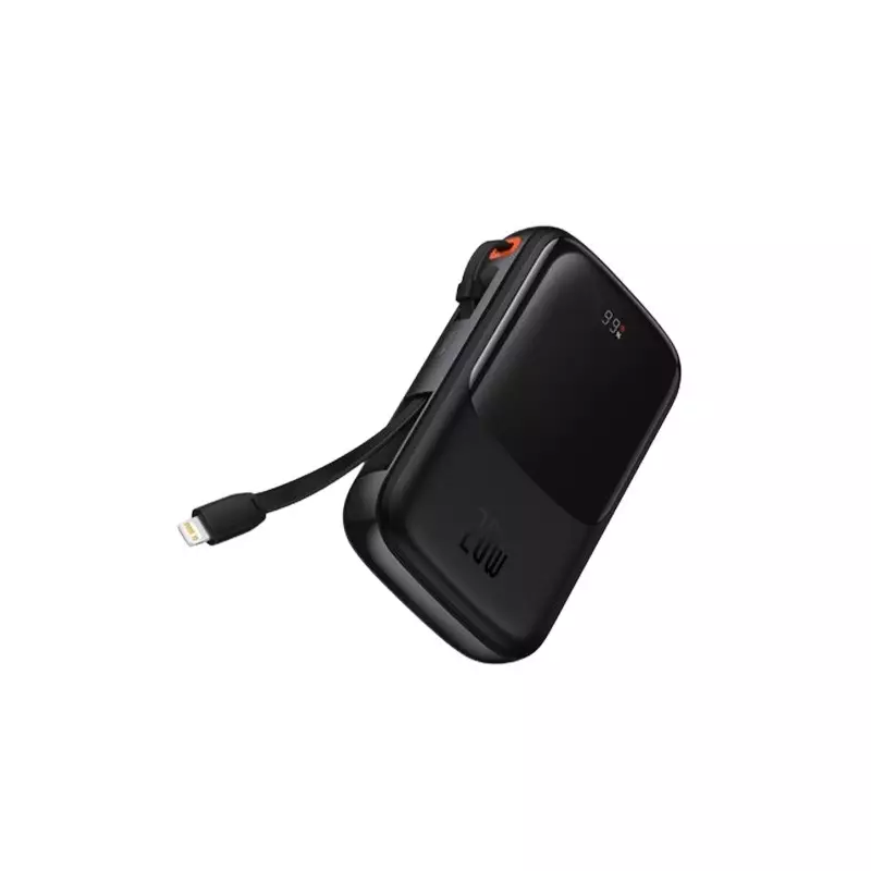 Baseus Qpow 10000mAh 20W Fast Charging Power Bank With Digital Display (Black)-gallery-2