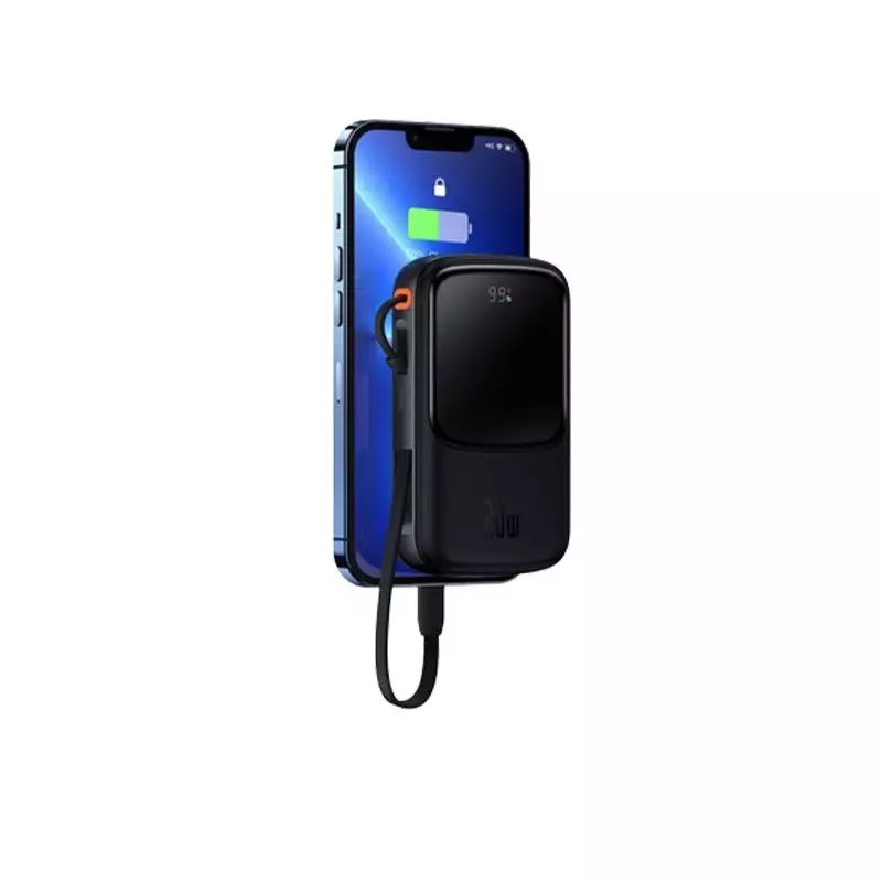 Baseus Qpow 10000mAh 20W Fast Charging Power Bank With Digital Display (Black)-gallery-4