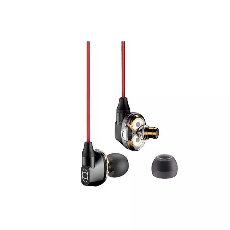 Baseus H08 In-ear Wired 3D Gaming Earphone (Red-Black)-gallery-2