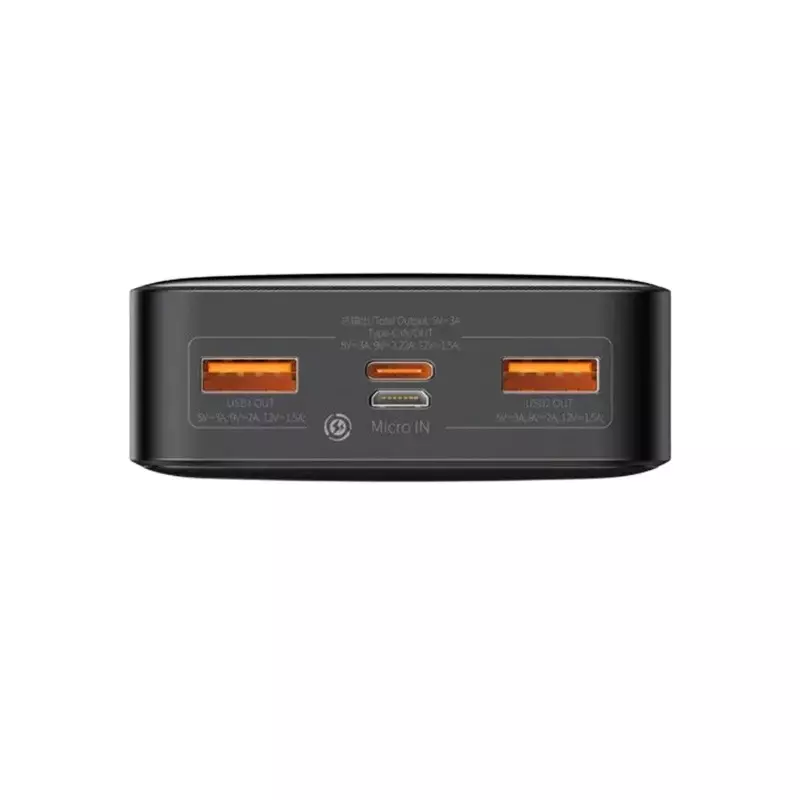 Baseus Bipow 30000mAh 20W Digital Display Fast Charge Power Bank (Black)-gallery-2