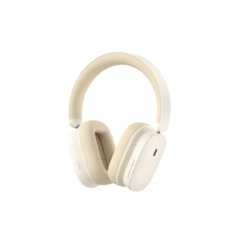 Baseus Bowie H1 ANC Over-Ear Bluetooth Headphone (Rice White)-gallery-1