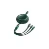 Baseus Type-C Male to Micro USB 1.2M Type-C Male Lightning Charging Data Cable (Green)-gallery-1