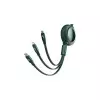 Baseus Type-C Male to Micro USB 1.2M Type-C Male Lightning Charging Data Cable (Green)-gallery-2