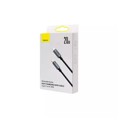 Baseus Minimalist Series 20W Type-C to iP Fast Charging Black Data Cable-gallery-1
